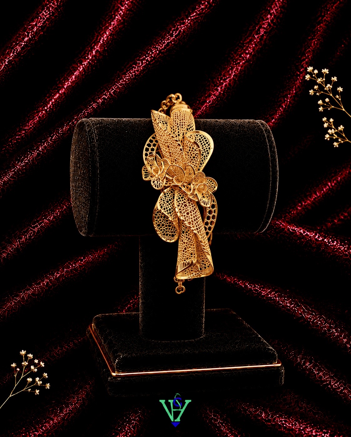 Luxury Bridal 22K Gold Bracelet for Women | VH Jewels