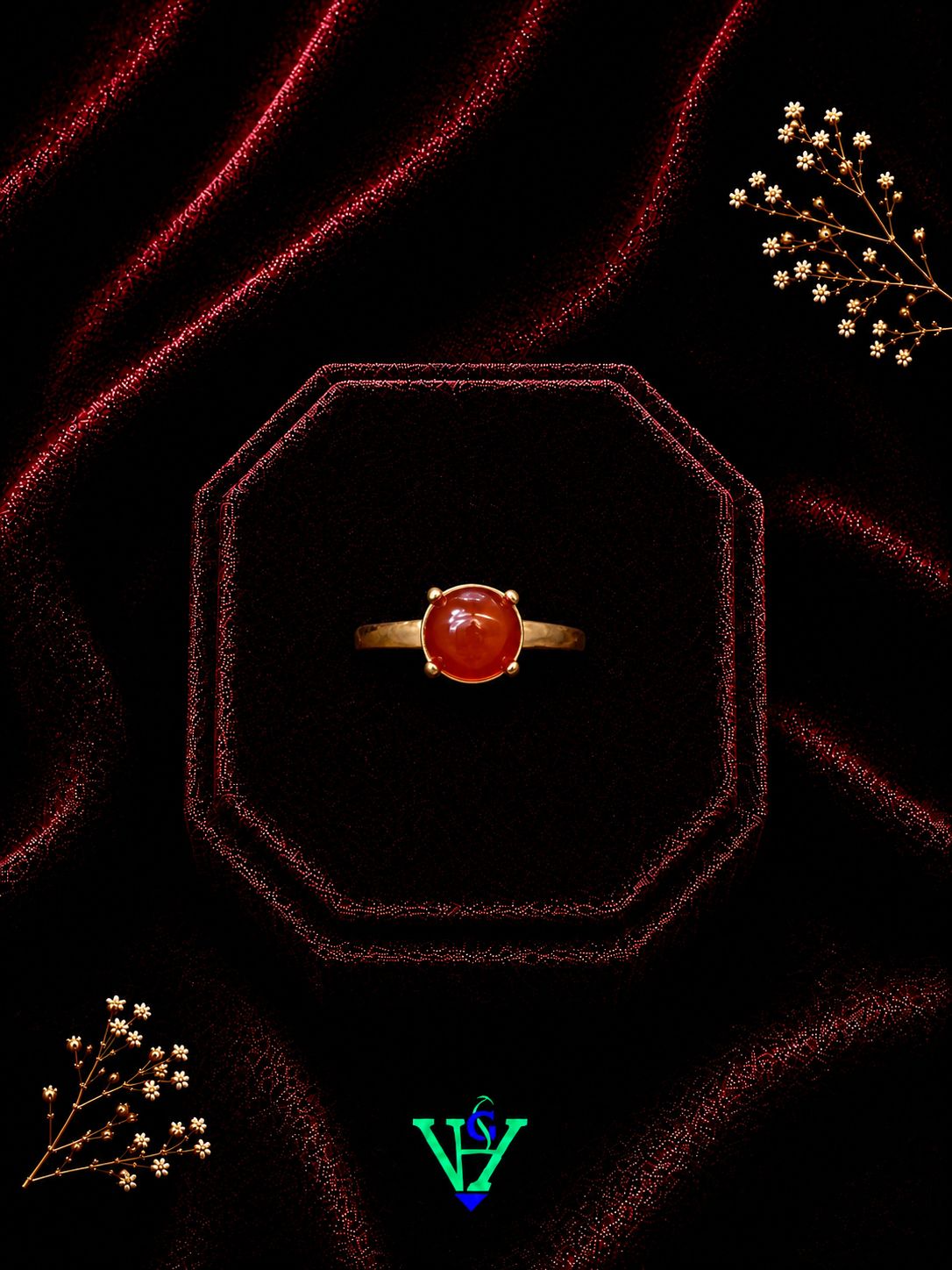 Luxury 22K Gold Ring for Women