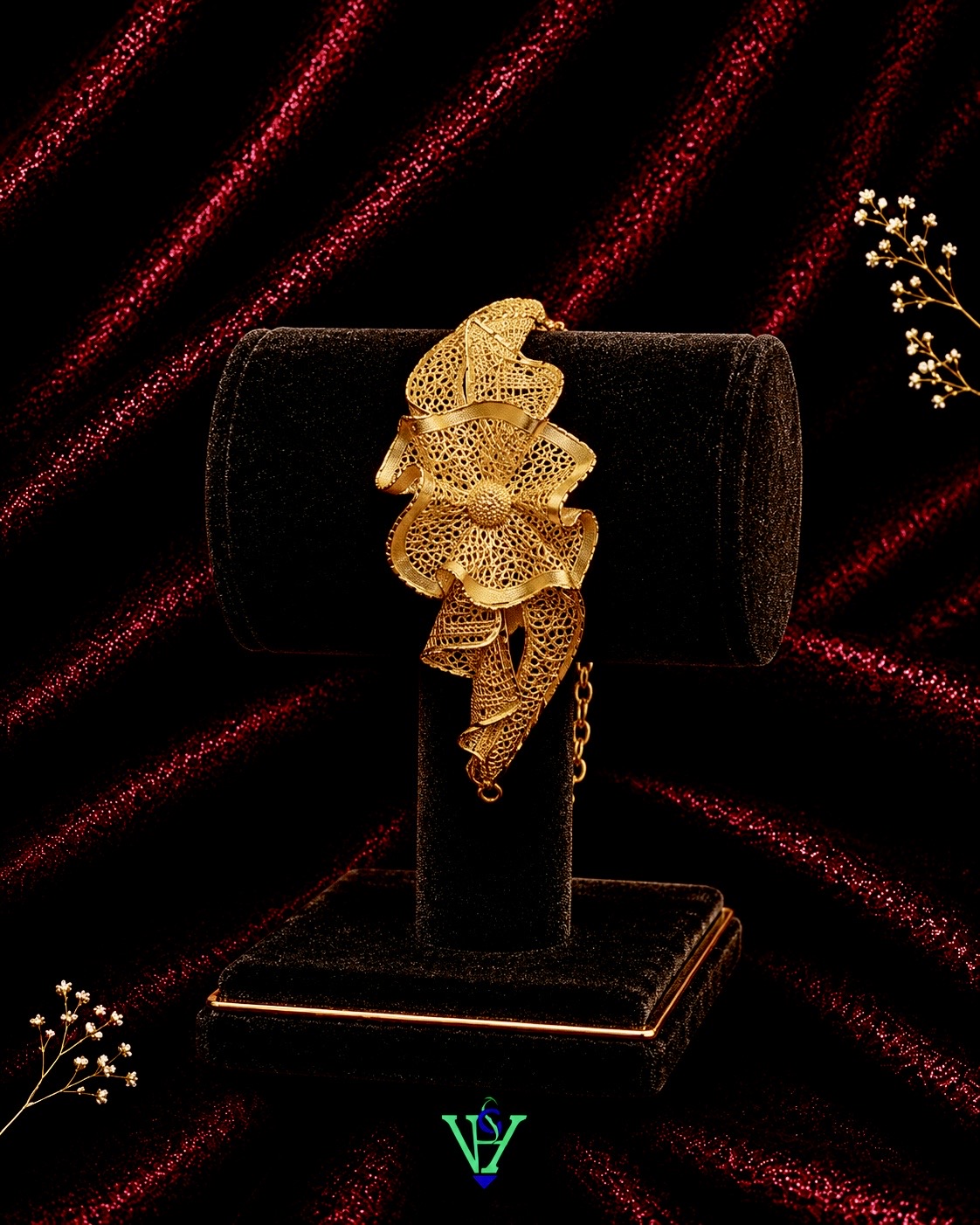 Elegant Gift 916 Gold Bracelet for Women | VH Jewels