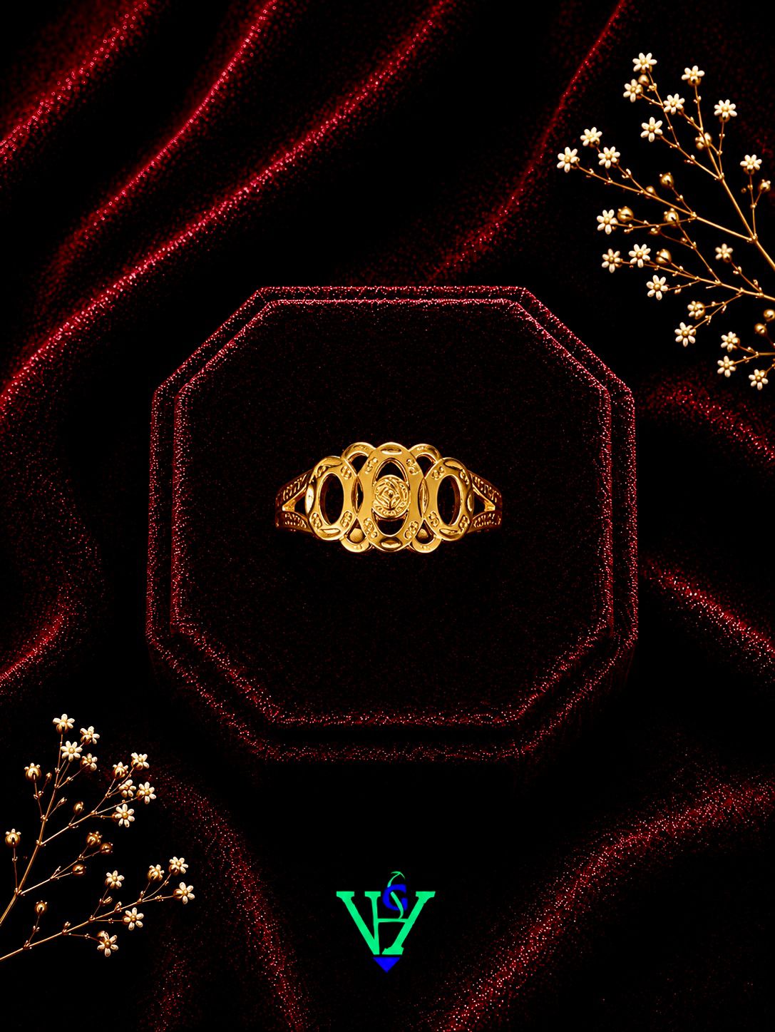 Simple Band 916 Gold Ring