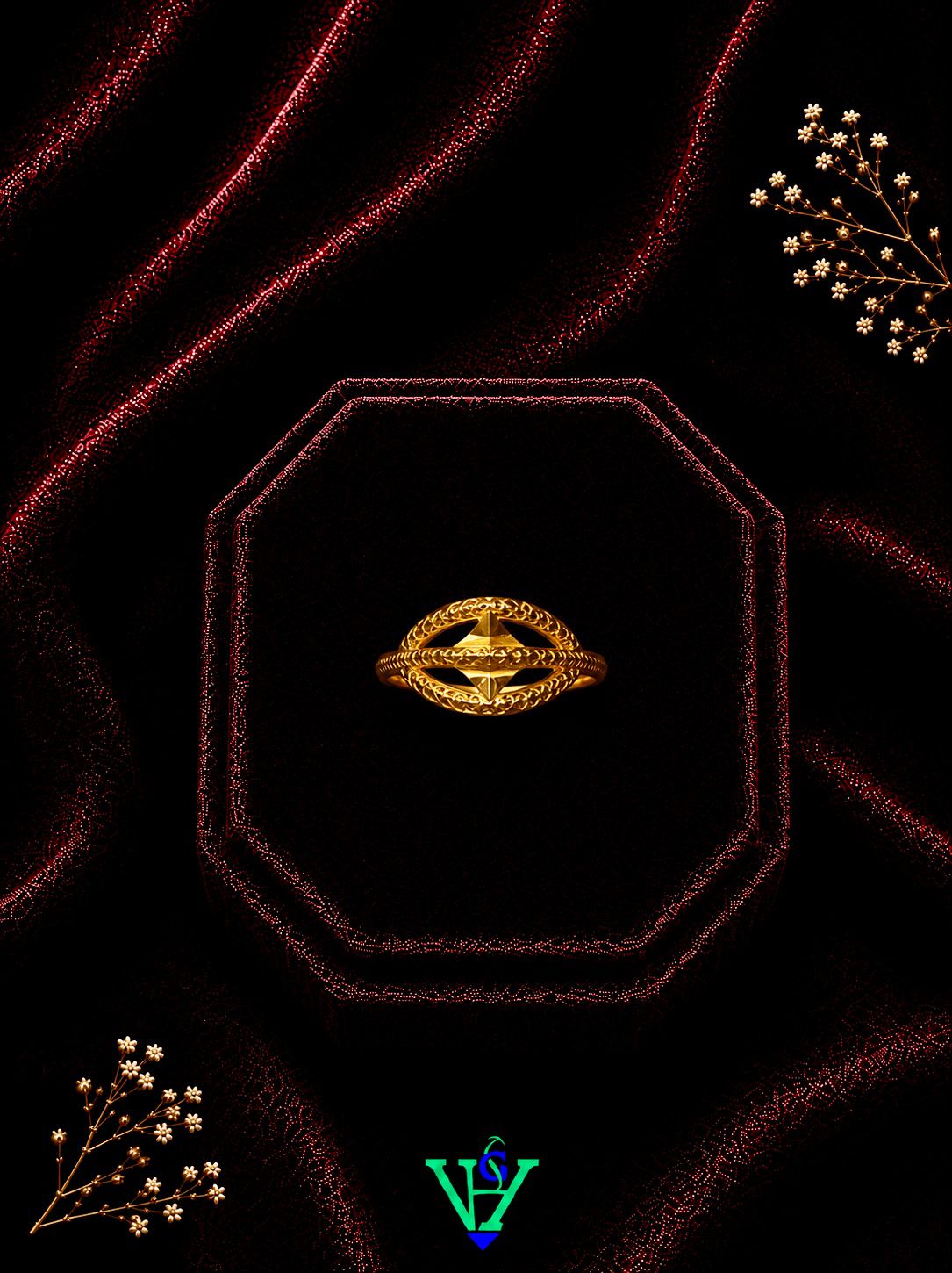 Classic Womens 916 Gold Ring
