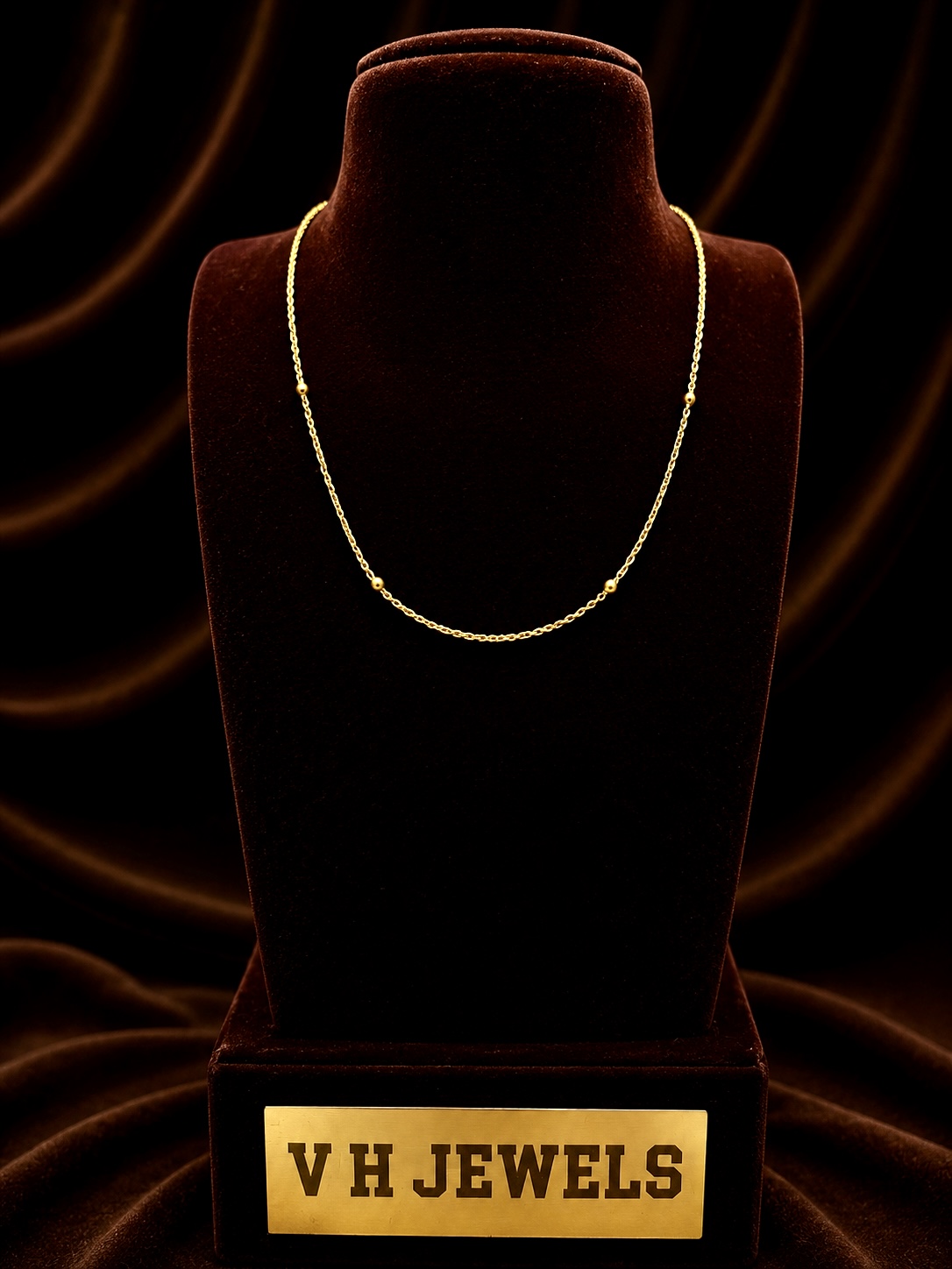 3.600 Gram Elegant 916 Gold Necklace for Women | VH Jewels