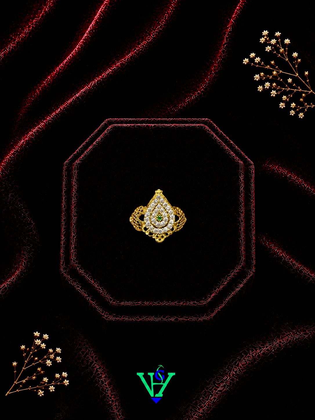Designer Wedding Wear 22K Gold Ring