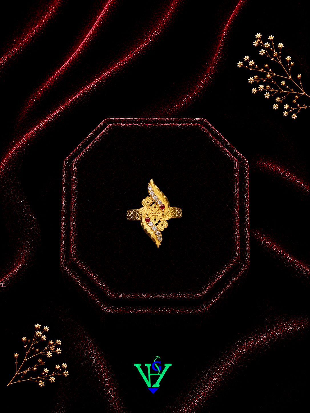 Traditional Indian 22K Gold Ring