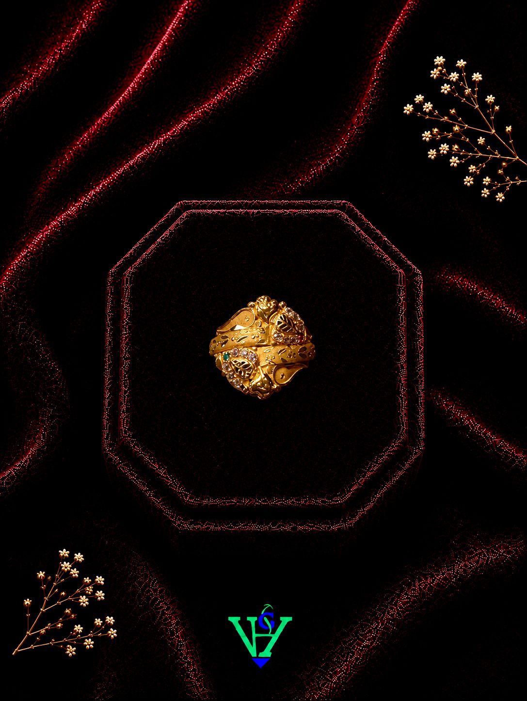 Premium 916 Hallmarked Gold Ring