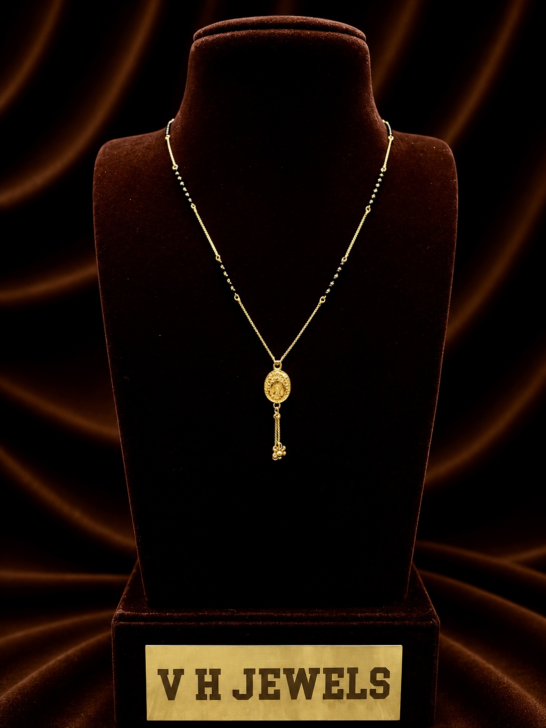 4.400 Gram Designer 916 Gold Necklace for Women | VH Jewels