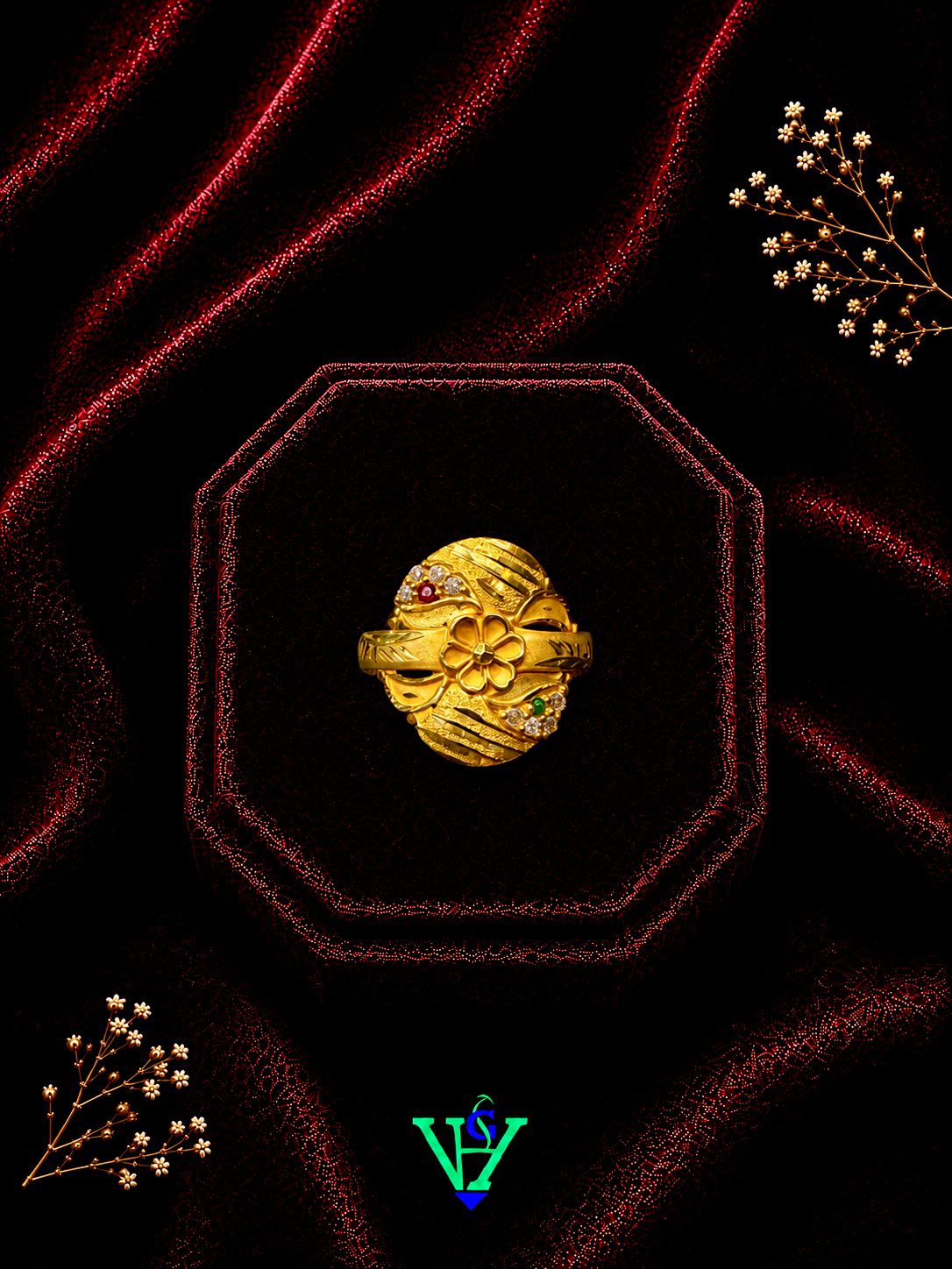 Stylish Daily Wear 22K Gold Ring