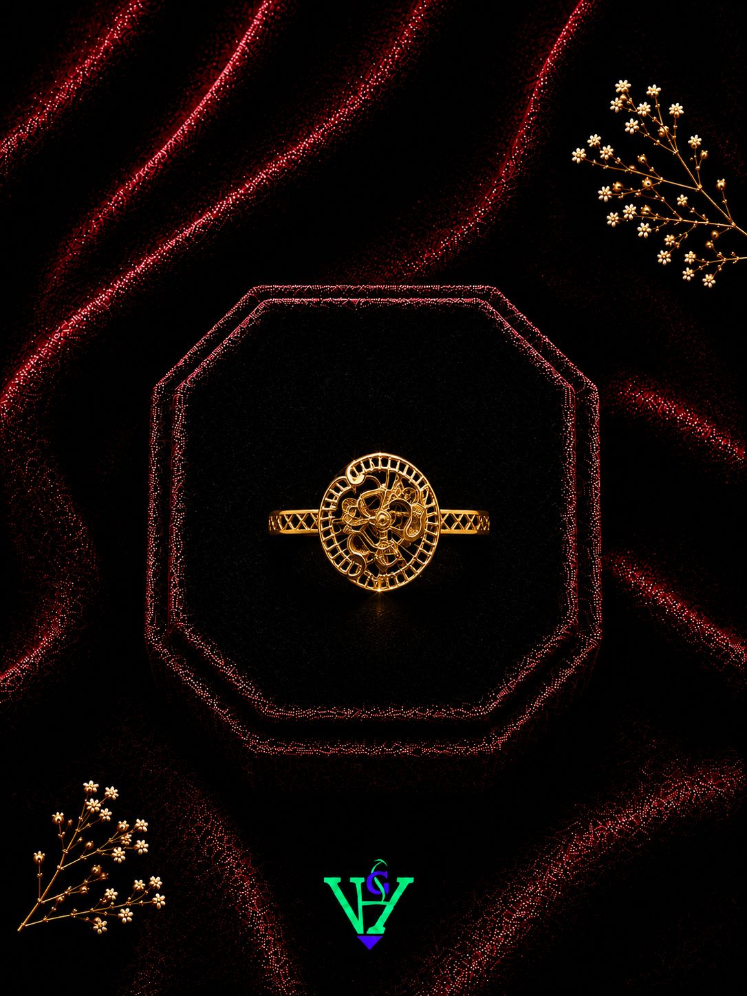 Royal 22K Gold Ring for Women