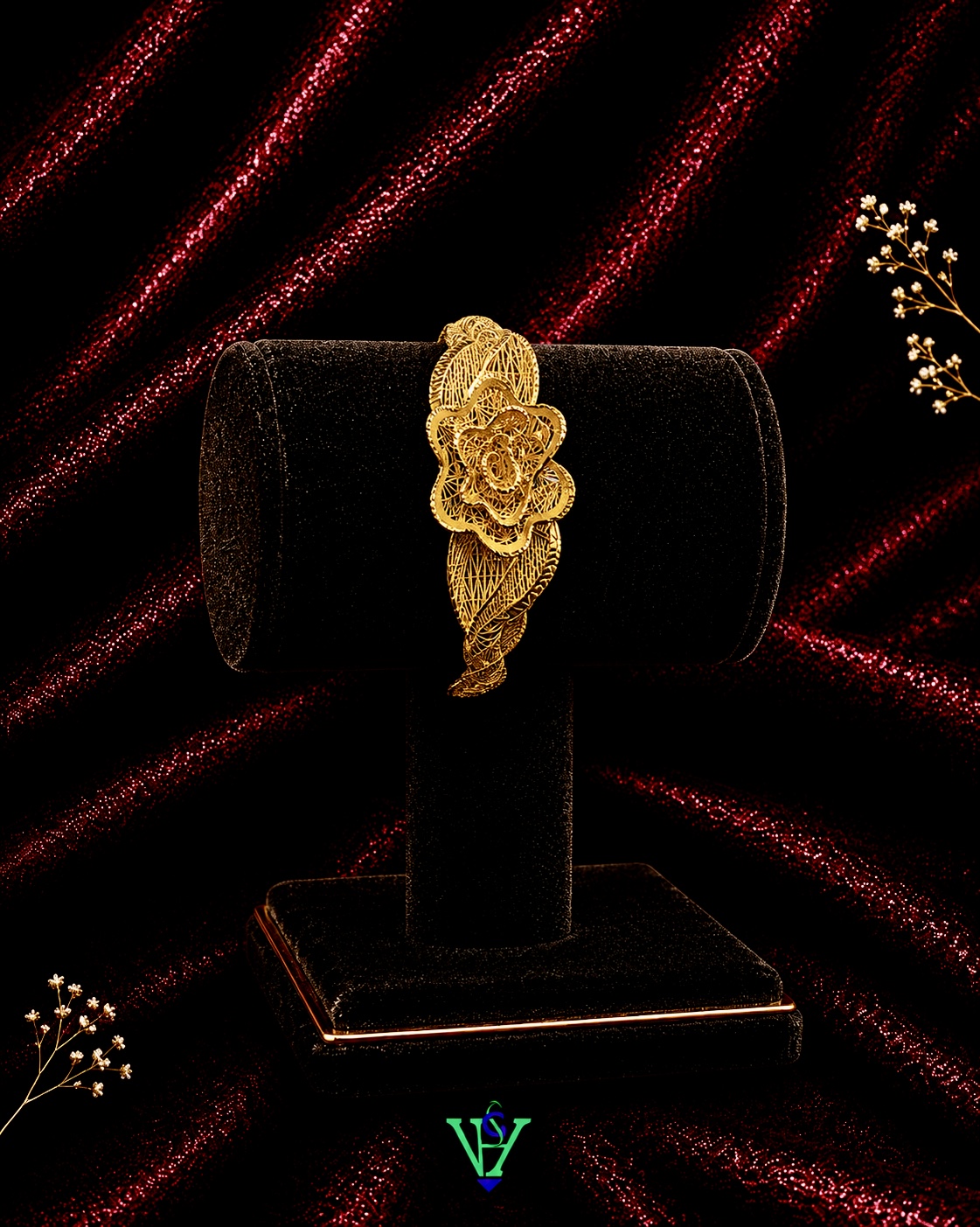 Lightweight Daily Wear 916 Gold Bracelet for Women | VH Jewels