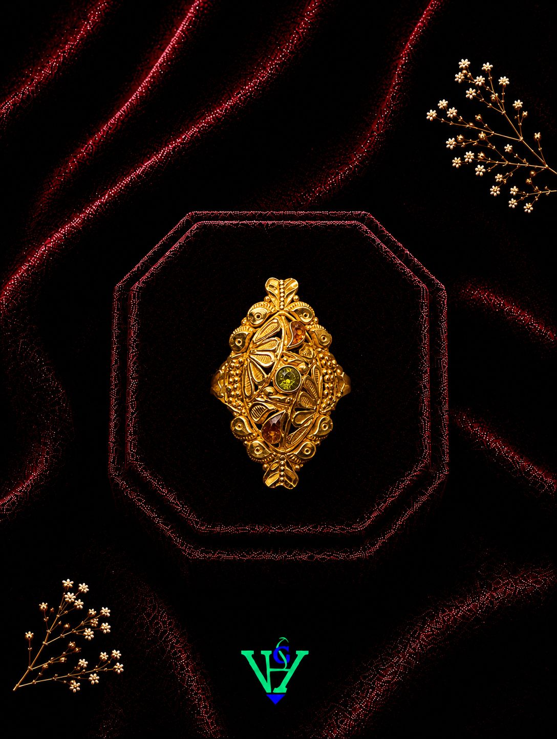 Traditional Couple 916 Gold Rings