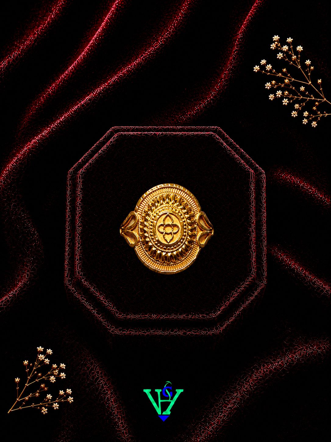 Baby 916 Gold Ring Design