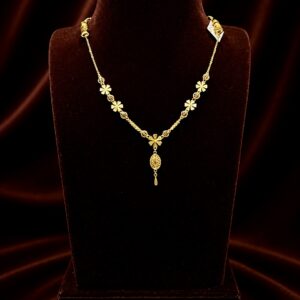 Premium Pendant 916 Gold Necklace for Women | VH Jewels