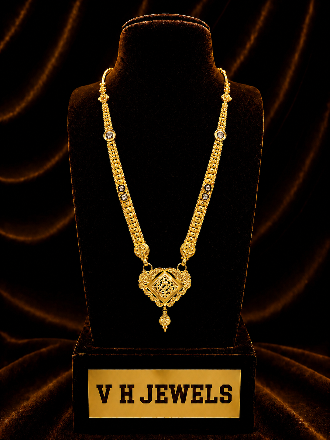 Antique Heritage 916 Gold Mangalsutra | VH Jewels
