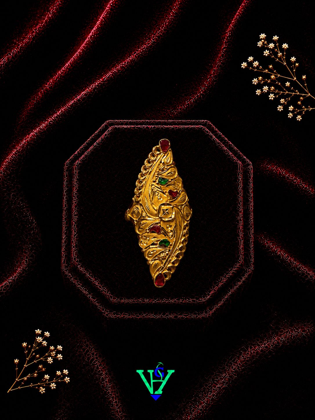 Anniversary 916 Gold Ring for Women
